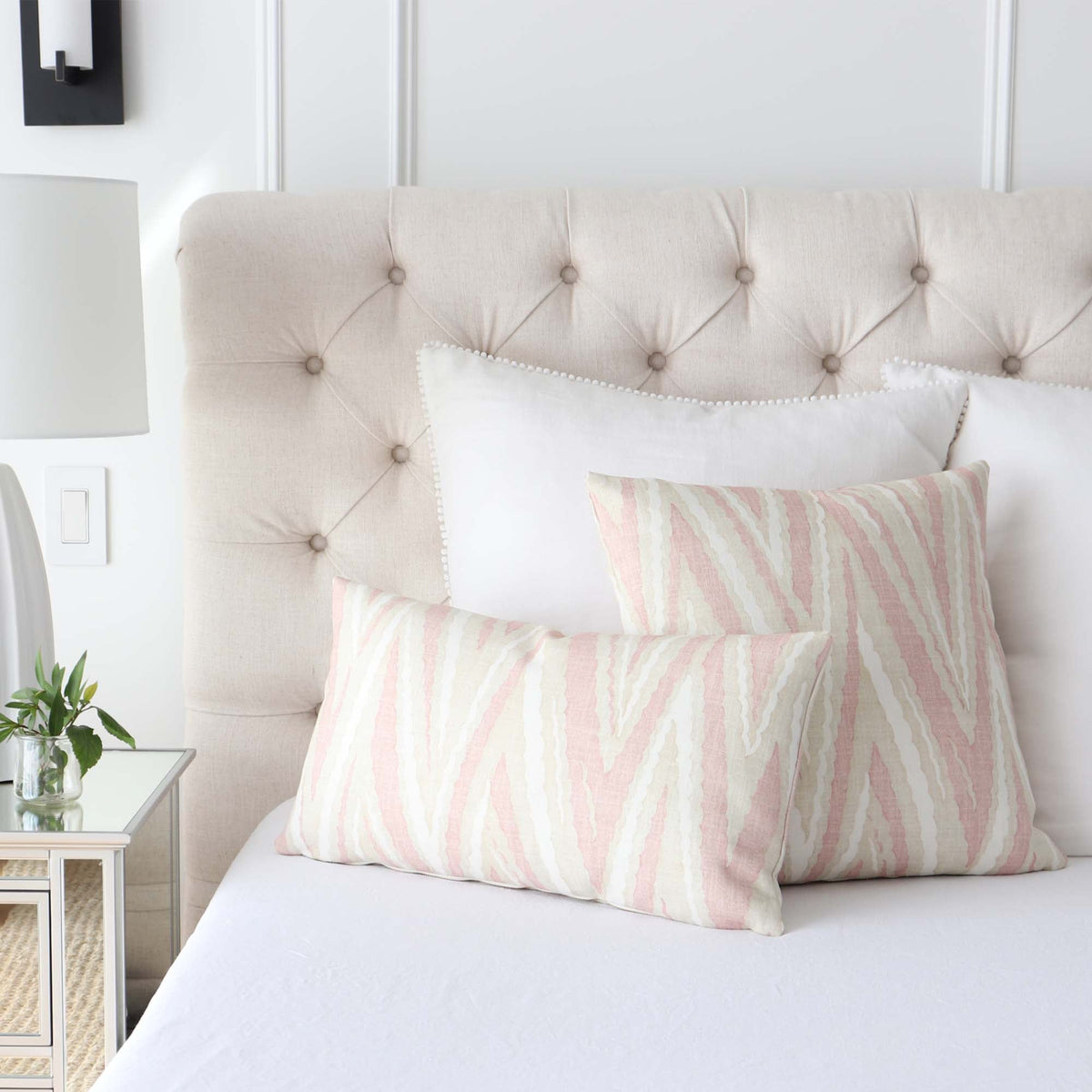 Highland Peak Chevron Blush Pillow Cover