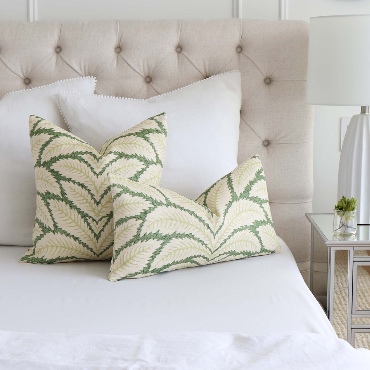 Talavera Leaf Pillow Cover
