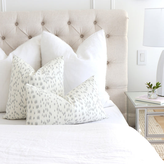 Les Touches Grey Pillow Cover