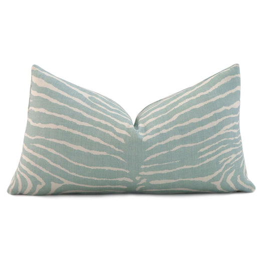 Le Zebre Aqua Pillow Cover