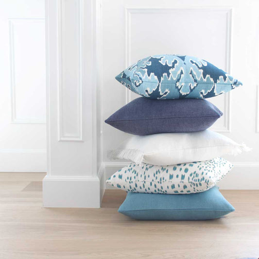 Les Touches Aqua Pillow Cover
