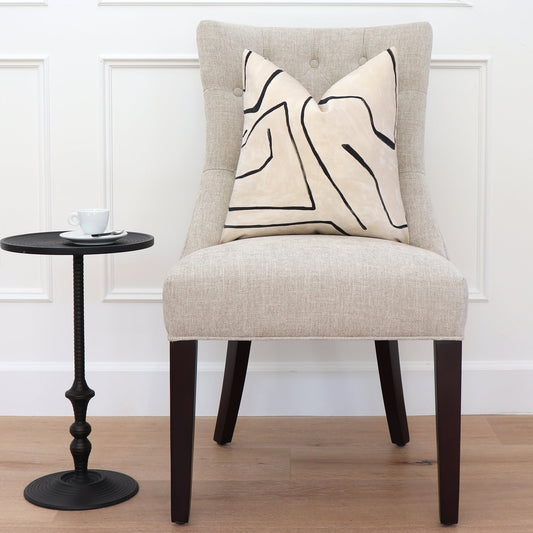 Graffito Linen Pillow Cover