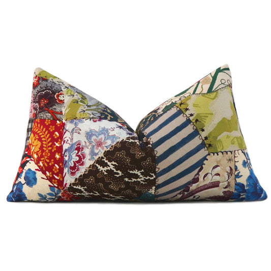 Hotch Potch Crazy Quilt Pillow Cover