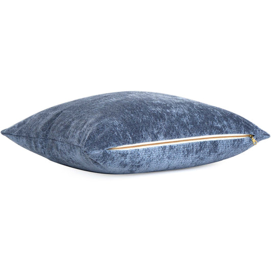 Rebus Blue Velvet Pillow Cover