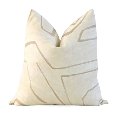 Graffito Parchment Pillow Cover