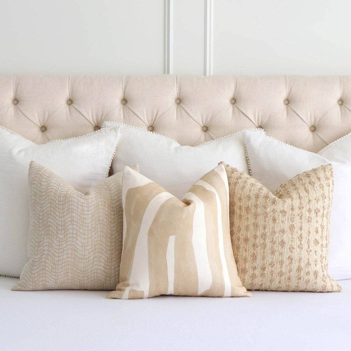 Intargia Buff Pillow Cover
