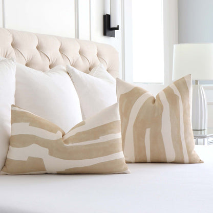 Intargia Buff Pillow Cover
