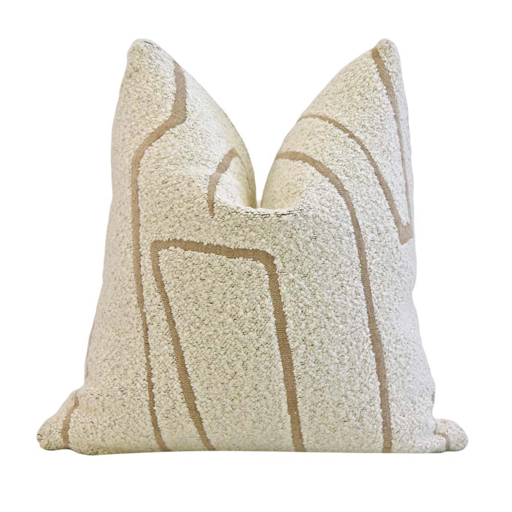 Graffito BOUCLÉ Ivory Pillow Cover