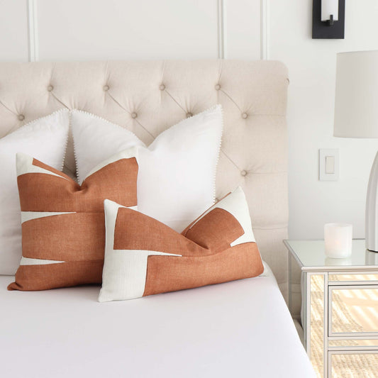 Stacked Clay Pillow Cover