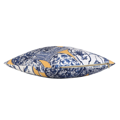 Pandan Maize and Blue Pillow Cover