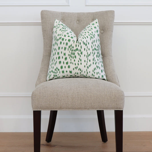 Les Touches Green Pillow Cover