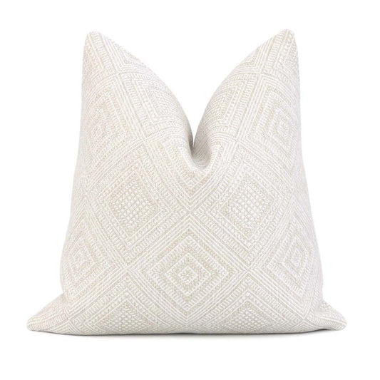 Antigua Weave Alabaster Pillow Cover