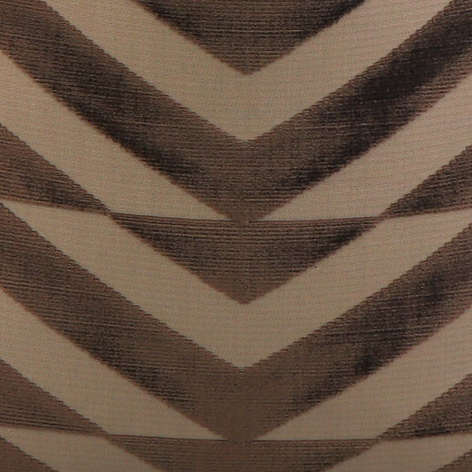 Broken Chevron Brown on Camel / 4x4 inch Fabric Swatch