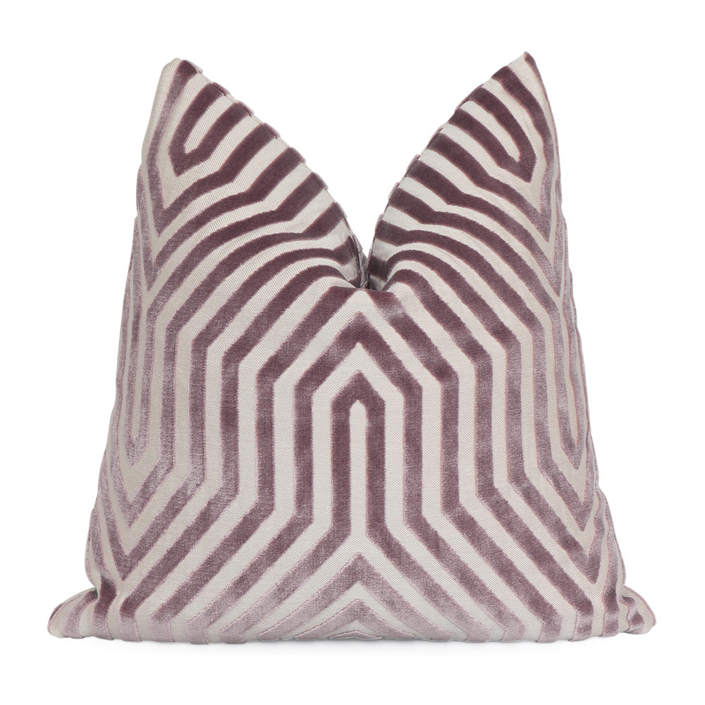 Vanderbilt Lilac Velvet Pillow Cover
