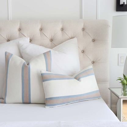 Abito Stripe Powder Pillow Cover