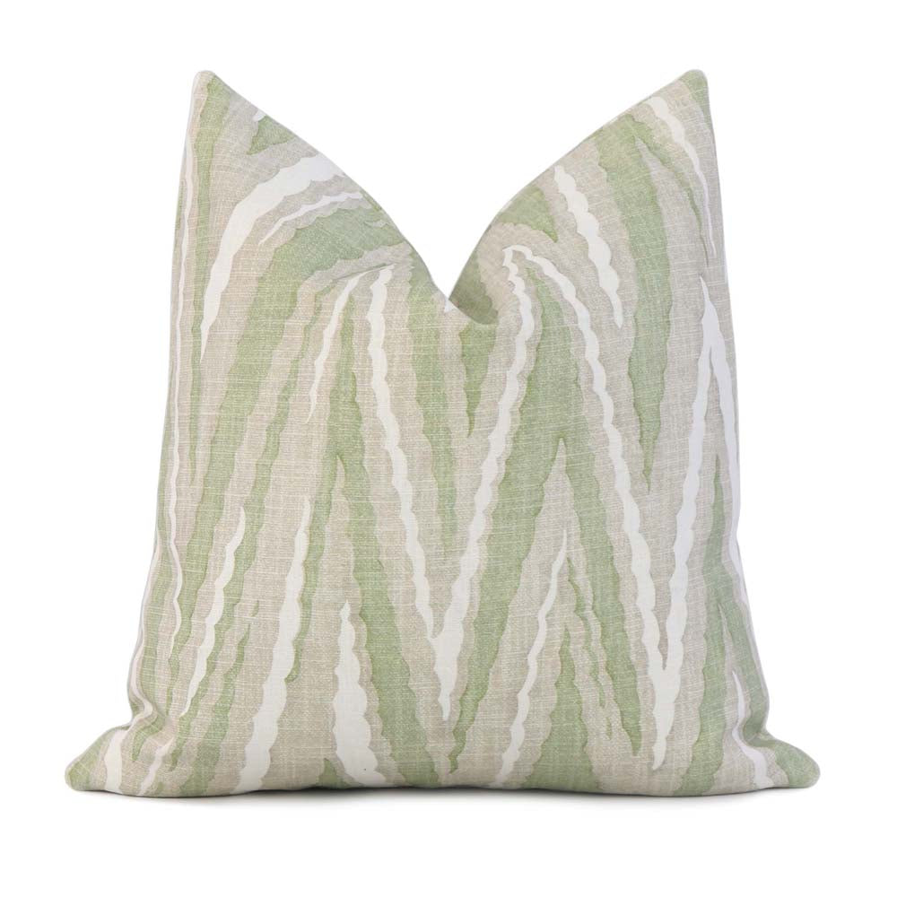 Highland Peak Chevron Green Pillow Cover