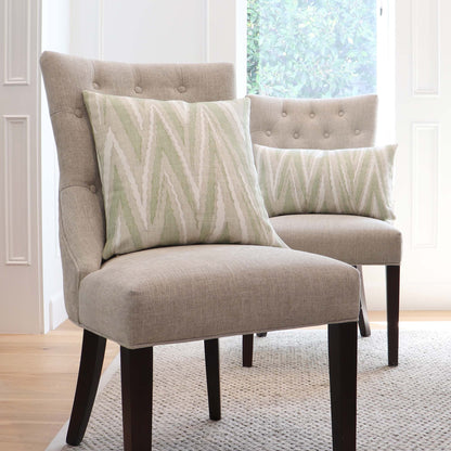 Highland Peak Chevron Green Pillow Cover