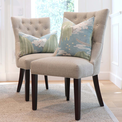 Willow Tree Turquoise Pillow Cover
