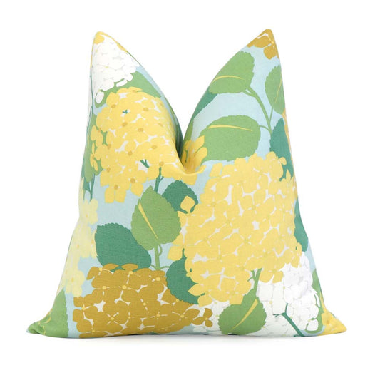 Hydrangea Yellow Pillow Cover
