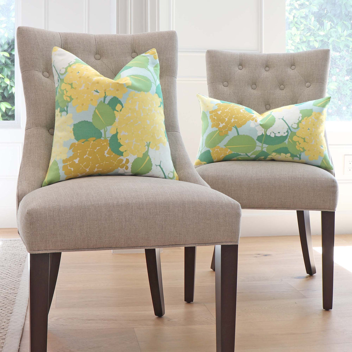 Hydrangea Yellow Pillow Cover