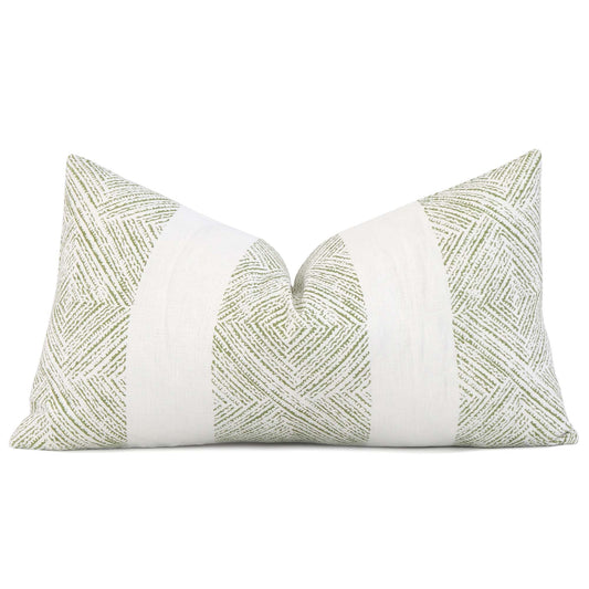 Clipperton Stripe Green Pillow Cover