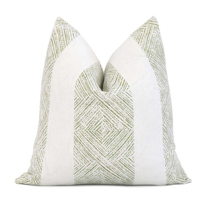 Clipperton Stripe Green Pillow Cover