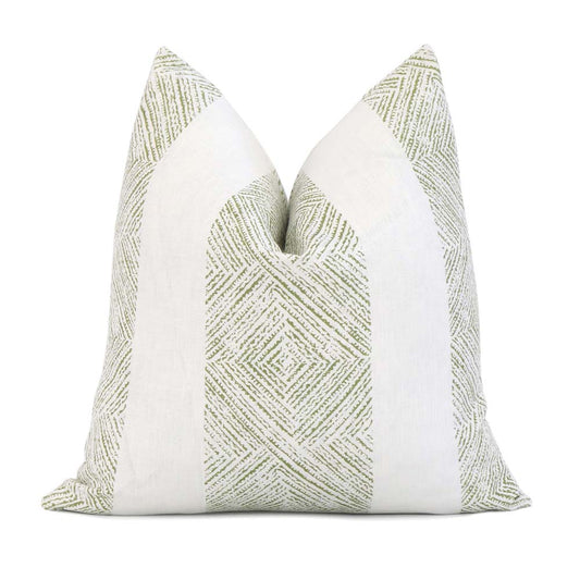 Clipperton Stripe Green Pillow Cover