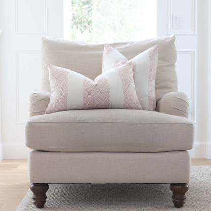 Clipperton Stripe Blush Pillow Cover